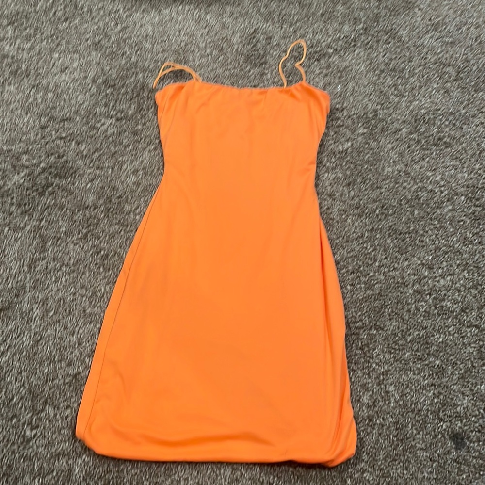 Orange Casual Mini Dress